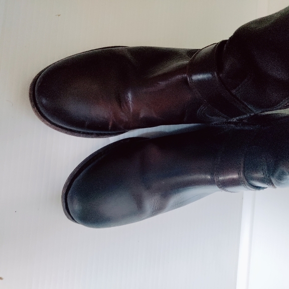 Frye Veronica Harness Tall Brown Leather Riding Boots Women’s Sze 7– Equestrian - Picture 9 of 15